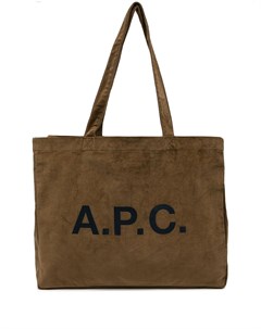 Сумка тоут с логотипом A.p.c.