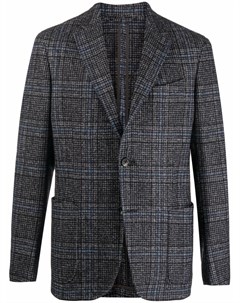 Однобортный пиджак в клетку Ermenegildo zegna