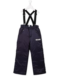 Дутые брюки с подтяжками Moschino kids