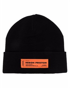 Шапка бини с нашивкой логотипом Heron preston