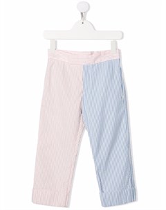 Двухцветные брюки в полоску Thom browne kids