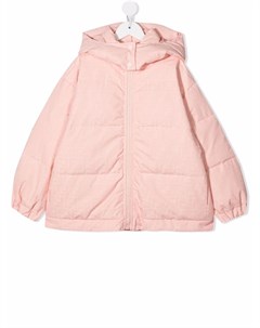 Куртка с капюшоном и монограммой Fendi kids