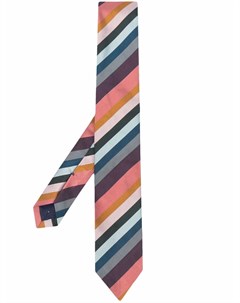 Шелковый галстук в диагональную полоску Paul smith