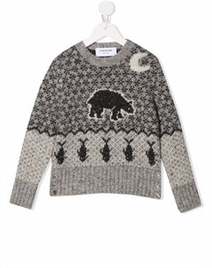 Джемпер с узором Thom browne kids