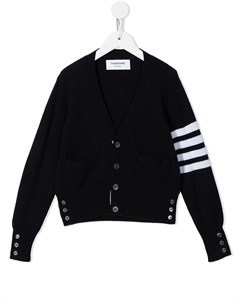 Кардиган с V образным вырезом и полосками 4 Bar Thom browne kids