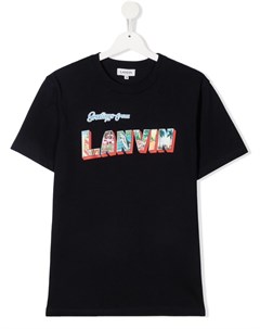 Футболка с логотипом Lanvin enfant