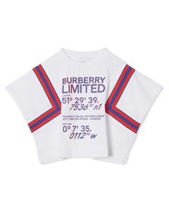 Футболка с принтом Burberry kids