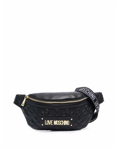 Стеганая поясная сумка с логотипом Love moschino