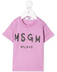 Футболка с логотипом Msgm kids