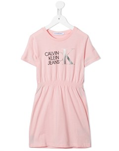 Платье с логотипом Calvin klein kids