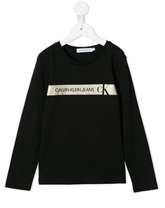 Футболка с длинными рукавами и логотипом Calvin klein kids