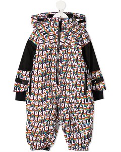 Утепленный комбинезон с капюшоном и принтом Stellabration Stella mccartney kids