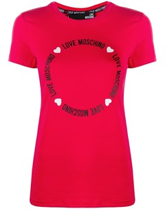 Футболка с принтом и логотипом Love moschino