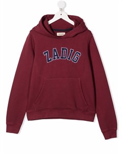 Худи с вышитым логотипом Zadig & voltaire kids