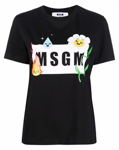 Футболка с логотипом Msgm