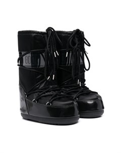 САПОГИ ICON JUNIOR GLANCE BLACK SATIN Moon boot kids