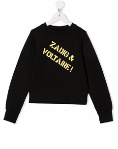 Толстовка с логотипом Zadig & voltaire kids