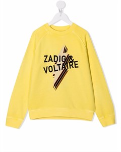 Толстовка с логотипом Zadig & voltaire kids