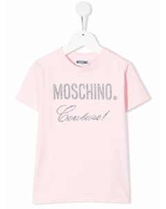 Футболка с логотипом Couture Moschino kids