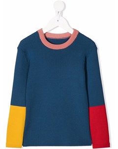 Джемпер в стиле колор блок в рубчик Stella mccartney kids