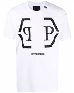 Футболка с логотипом Hexagon Philipp plein