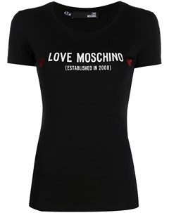 Футболка с логотипом Love moschino