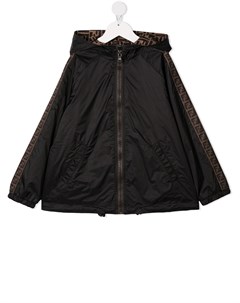 Двусторонняя куртка с капюшоном и логотипом FF Fendi kids