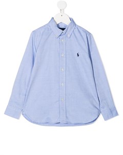 Рубашка с нашивкой логотипом Ralph lauren kids