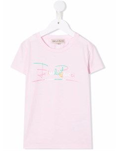 Футболка с логотипом Emilio pucci junior