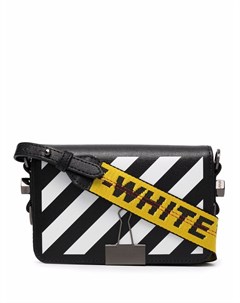 Мини сумка с полосками Diag Off-white