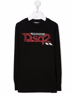 Джемпер с круглым вырезом и логотипом Dsquared2 kids