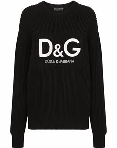 Джемпер в рубчик с логотипом Dolce&gabbana