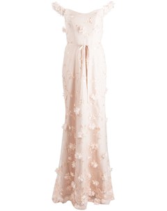 Вечернее платье макси с цветочной вышивкой Marchesa notte bridesmaids