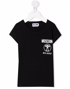 Футболка с логотипом Moschino kids