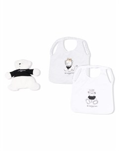 Подарочный набор из двух нагрудников и мягкой игрушки Givenchy kids