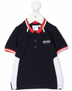 Рубашка поло в стиле колор блок с логотипом Boss kidswear