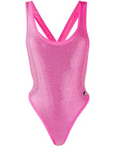 Купальник Monokini с кристаллами Philipp plein