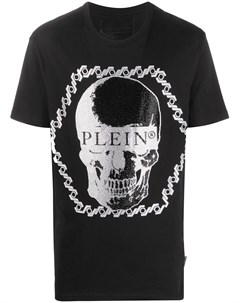 Футболка с декором Skull и кристаллами Philipp plein