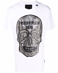 Футболка с декором Skull Philipp plein