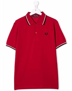 Рубашка поло с отделкой в полоску Fred perry kids