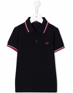 Рубашка поло с отделкой в полоску Fred perry kids