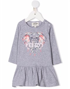 Платье футболка с логотипом Kenzo kids