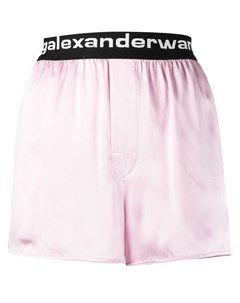 Шорты с логотипом на поясе Alexander wang