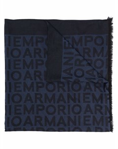 Легкий шарф с логотипом Emporio armani