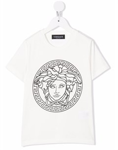 Футболка с декором Medusa Head Versace kids