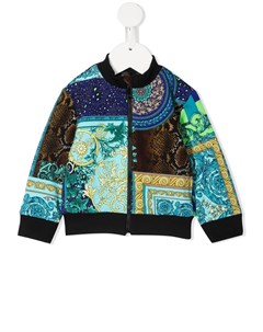 Куртка с принтом Baroque Versace kids