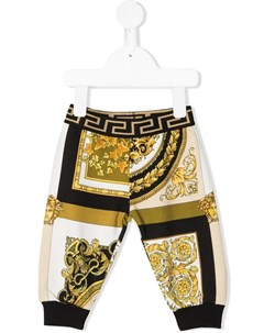 Джоггеры с принтом Barocco Versace kids