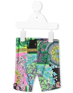 Легинсы с принтом Barocco Patchwork Versace kids