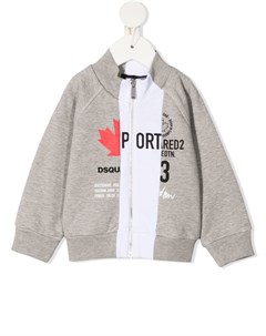 Толстовка на молнии с логотипом Dsquared2 kids