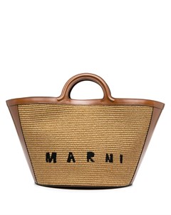 Сумка тоут с вышитым логотипом Marni